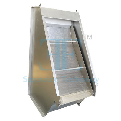 SUS304 SUS316 Κλινοειδής οθόνη 0.2mm Mesh Στατική οθόνη Απορρίμματα