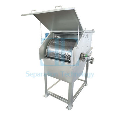 0.75kw SUS304 Rotary Drum Screening Machine DN350 Outlet Flange Rotary Drum Screen Filter Ηλεκτρονικό φίλτρο